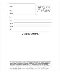8 Confidential Fax Cover Sheet Word Pdf Free Premium