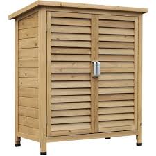 Outsunny Garden Storage Shed Solid Fir