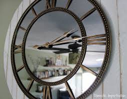 rustic glam wall clock domestic