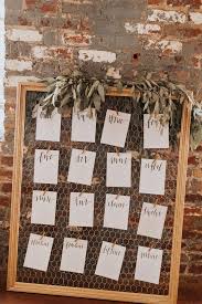 This Framed Chicken Wire Wedding Seating Chart Is Perfect