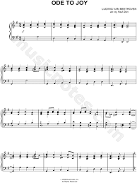 Ludwig van beethoven (1770 to 1827). Ludwig Van Beethoven Ode To Joy Sheet Music Piano Solo In G Major Transposable Download Print Sku Mn0062923