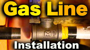 black iron pipe gas lines installation