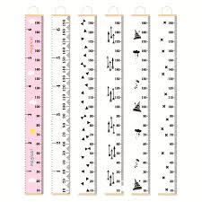 Us 2 94 36 Off Nordic Creative Black White Kids Room Wall Hanging Decoration Growth Chart Wood Canvas Hang Height Charts Photography Props In Wind