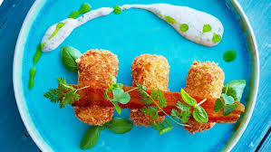 potato croquettes with ham and