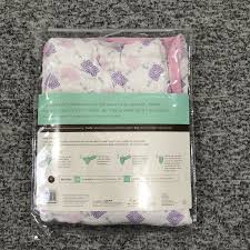 Aden Anais Easy Swaddle Pink And Purple 100 Cotton Muslin