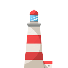 Cartoon Light house illustration. 456502 Vector Art at Vecteezy