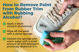 how to remove paint from rubber