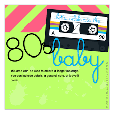 80s Party Invitations Template Free 80s Party Invitation Template