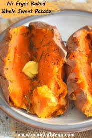 air fryer whole sweet potatoes oil