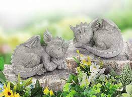 Giftchy Dragon Garden Statues Set Of 2