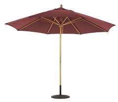 Galtech 183 Wood Patio Market Umbrella