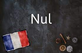 french word of the day nul