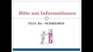 Biteum information bruef b2 muster / tipps zur prufungsvorbereitung pdf kostenfreier download. Bitte Um Information Telc B2 Youtube