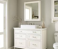 White Inset Bathroom Cabinets Decora