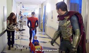 The perfect tomholland spiderman yourright. Spider Man Cast Tom Holland Zendaya Jake Gyllenhaal Surprises Kids At Children S Hospital La Spider Man Fan Art 42889192 Fanpop Page 16