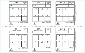 15 Volleyball Lineup Sheets Printable Notice