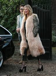 Kate Moss Is Makeup Free In Fur And