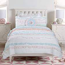 ruffle 100 cotton quilt bedding set