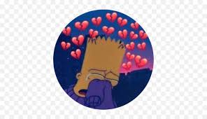 broken heart bart sad simpson emoji