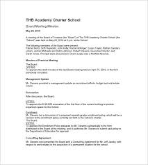 Board Of Directors Meeting Minutes Template 12 Example