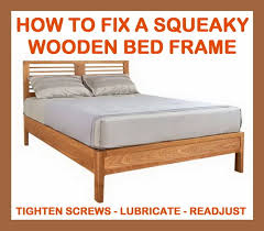 how to fix a squeaky wooden bed frame