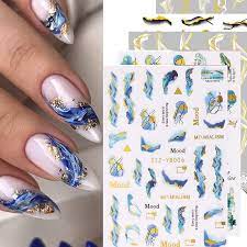 sheets nail art stickers decals white
