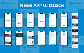 news app ui design mobile app figma