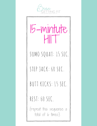 my 15 minute beginner hiit workout