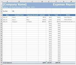 expense report template free