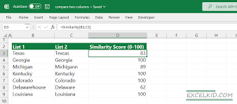 how to compare two columns in excel