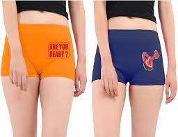 Buy blacktail Briefs for Women Sexy, Women's Boy Shorts/Boxer for  Girls/Long Panty/Shot for Girl's(Pack of 3) Color or Print May Vary (80 CM,  Multicolor) at Amazon.in