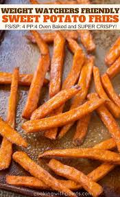 oven baked sweet potato fries cooking