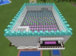 Minecraft Glass Roof House Pink