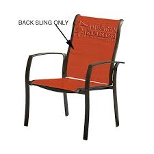 chair swivel back sling only