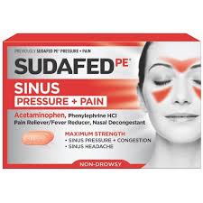 sudafed pe pressure pain for sinus