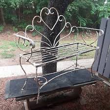 Wrought Iron Garden Bench
