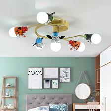 Led Animal Children S Ceiling Lamp Remote Cartoon Kids Bedroom Lighting Light Ebay