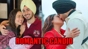 rohanpreet singh romantic candid photos