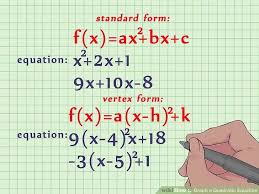 Standard Form Quadratic Equation