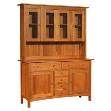 It usually consists of a set of cabinets, or cupboards, and one or more drawers, all topped by a wooden surface for conveniently holding food, serving dishes, or lighting devices. Large Modern Shaker Large Buffet Hutch Sideboard Made In The Usa Solid Wood Buffet And Hutch American Luxury