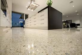 polished concrete floor tiles at