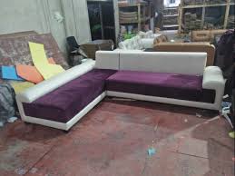 modern l shape wooden sofa living room