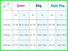 Bed Sheet Sizes Chart Freesell Club