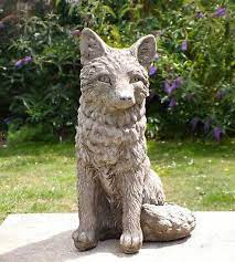 Stone Fox Garden Statue Fox Ornament