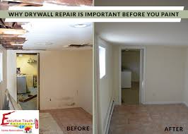 why drywall repair is important before