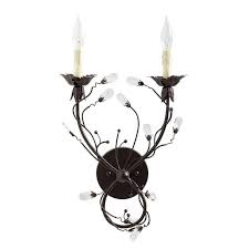 Melissa Bronze Crystal Tipped Vines Sconce