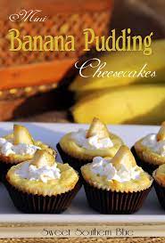 Banana Pudding Cupcakes Sweet Southern Blue gambar png