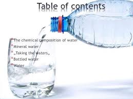 is drinking water a chemical tail