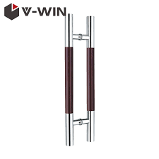 Glass Door Wooden Handle Material