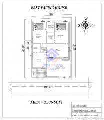 East Facing 2bhk House Plan Book East